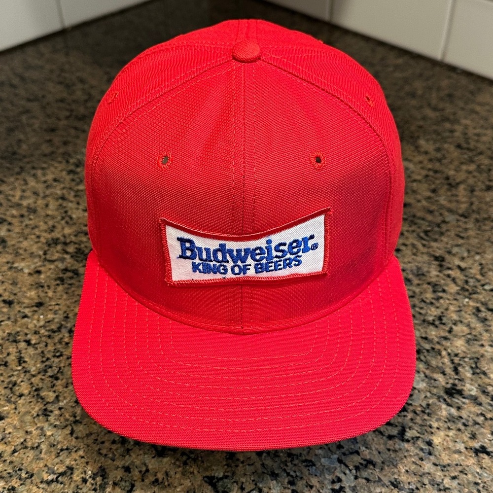 Vtg 90s Budweiser King of Beers New Era Pro Design Snapback Hat USA Deadstock